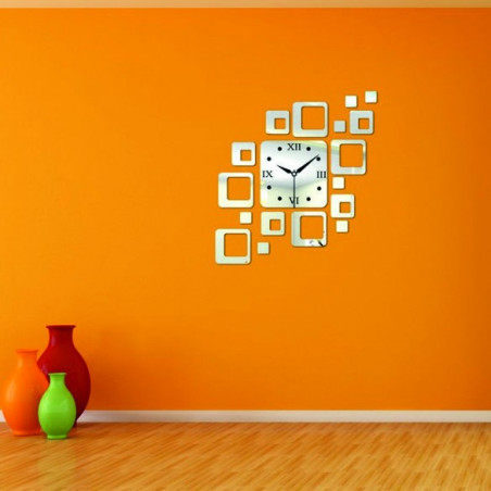 Modern square wall clock 50x40 cm FIGARO Modern square wall clock 50x40 cm FIGARO