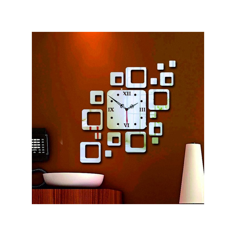 Wall clock square modern 50x40 cm FIGARO
