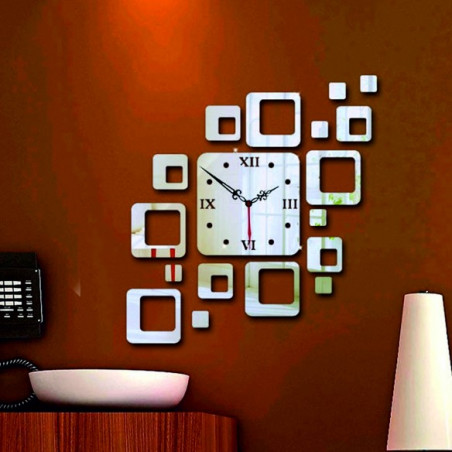 Modern square wall clock 50x40 cm FIGARO Modern square wall clock 50x40 cm FIGARO