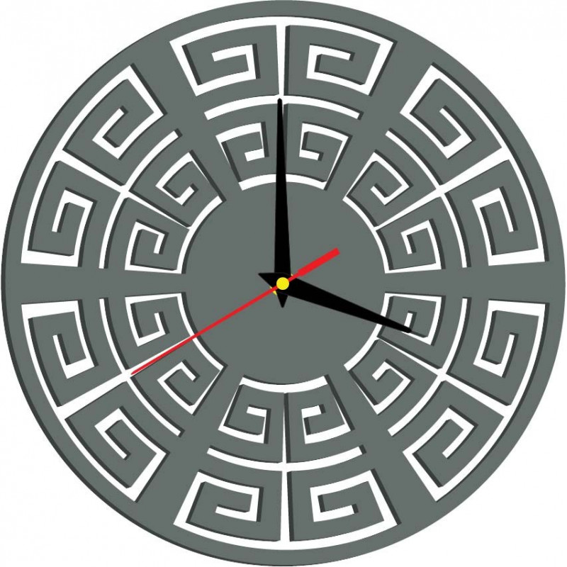 Wall clock modern BOHYNA GREKA