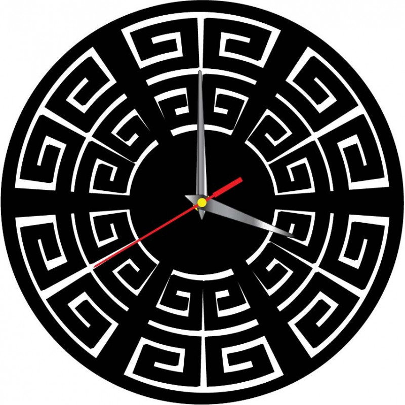 Wall clock modern BOHYNA GREKA