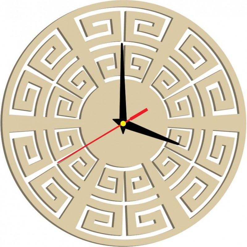 Wall clock modern BOHYNA GREKA