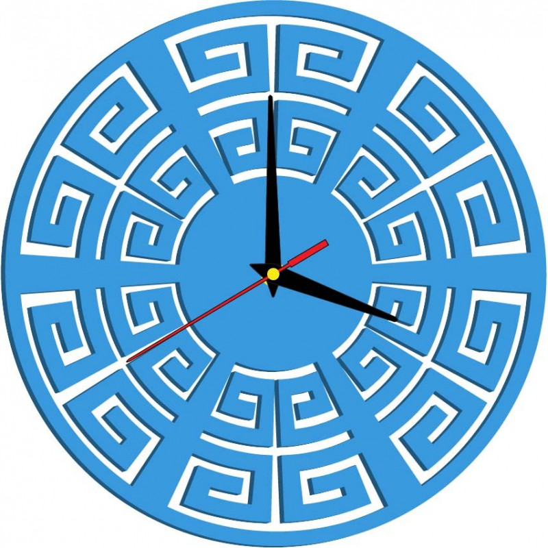 Wall clock modern BOHYNA GREKA