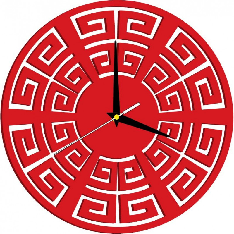 Wall clock modern BOHYNA GREKA