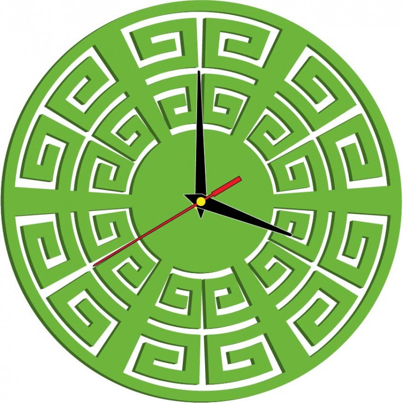 Wall clock modern BOHYNA GREKA