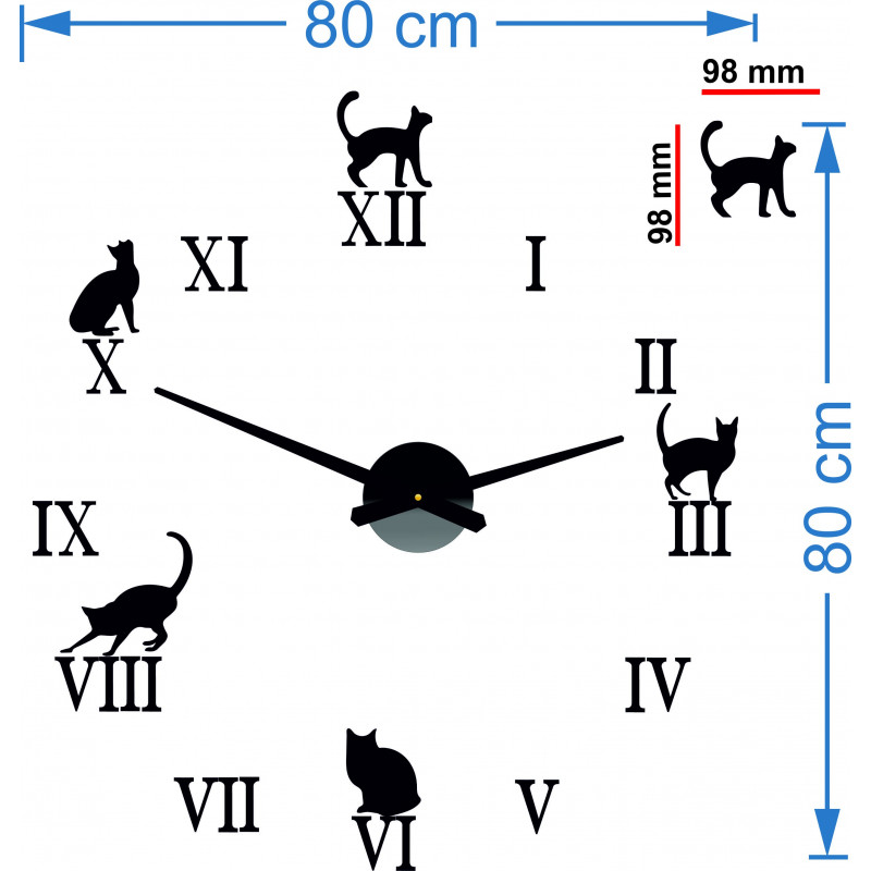 Cat Wall Clock