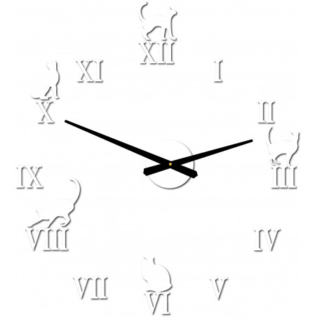 DIY CAFORD 2D Cat Wall Clock DIY CAFORD 2D Cat Wall Clock