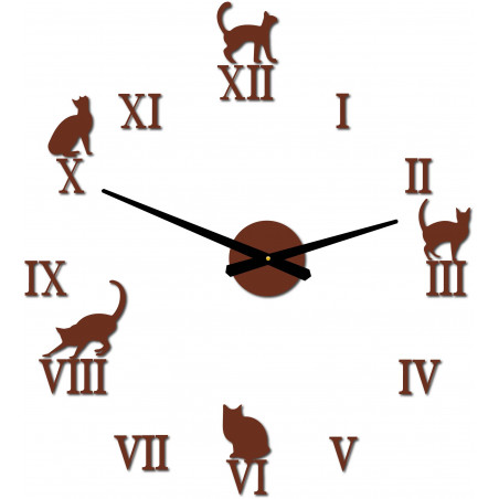 DIY CAFORD 2D Cat Wall Clock DIY CAFORD 2D Cat Wall Clock