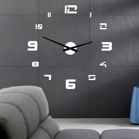 Wall clock adhesive large plexi DIY STRONGO Wall clock adhesive large plexi DIY STRONGO