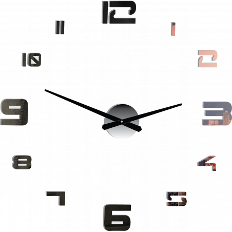 Wall clock adhesive large plexi DIY STRONGO Wall clock adhesive large plexi DIY STRONGO