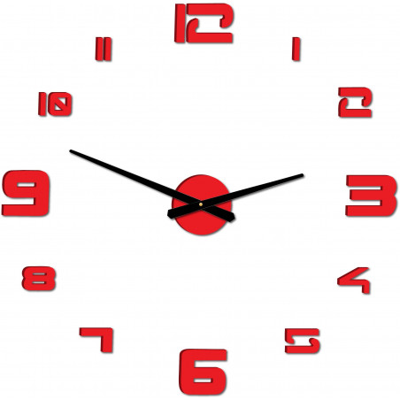 Wall clock adhesive large plexi DIY STRONGO Wall clock adhesive large plexi DIY STRONGO