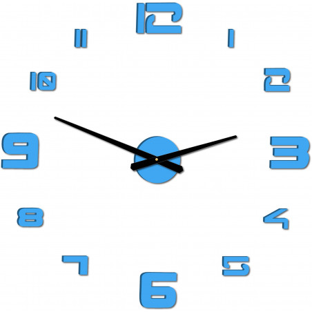 Wall clock adhesive large plexi DIY STRONGO Wall clock adhesive large plexi DIY STRONGO