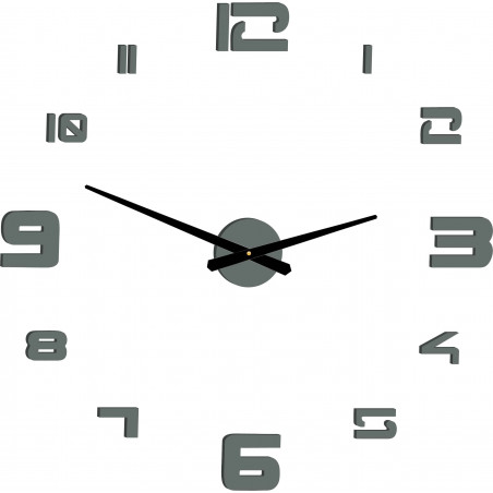 Wall clock adhesive large plexi DIY STRONGO Wall clock adhesive large plexi DIY STRONGO