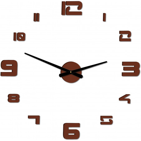Wall clock adhesive large plexi DIY STRONGO Wall clock adhesive large plexi DIY STRONGO