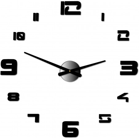 Wall clock adhesive large plexi DIY STRONGO Wall clock adhesive large plexi DIY STRONGO