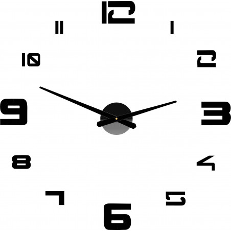 Wall clock adhesive large plexi DIY STRONGO Wall clock adhesive large plexi DIY STRONGO