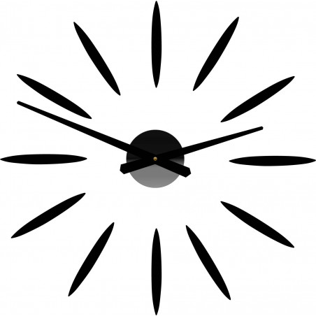 Wall clock adhesive Sun Rays