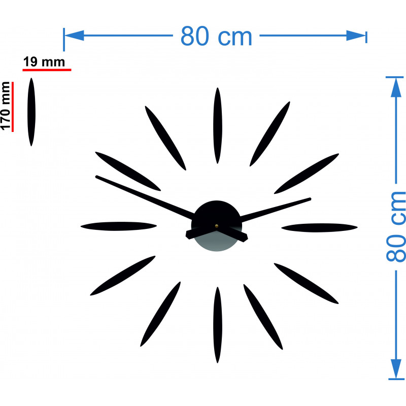Stylish DIY white wall clock - Elegant decoration for the living room