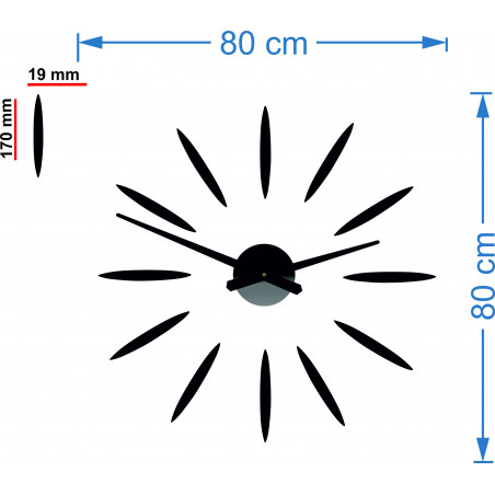 Stylish DIY white wall clock - Elegant decoration for the living room