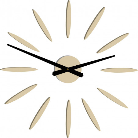 Wall clock adhesive Sun Rays