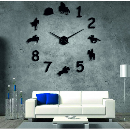 Wall Clock Rodeo Horse Rider 3D DIY HOME Wall Clock Rodeo Horse Rider 3D DIY HOME