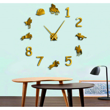 Wall Clock Rodeo Horse Rider 3D DIY HOME Wall Clock Rodeo Horse Rider 3D DIY HOME