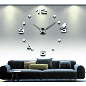 Mirror wall clock adhesive - DIY PAJPA