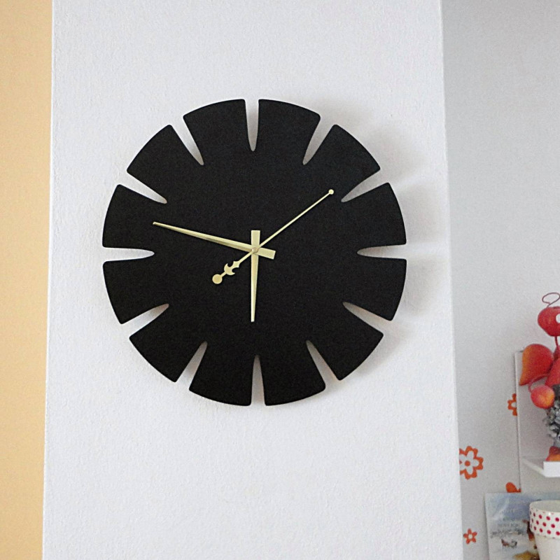 Wooden wall clock made of HDF SPECTRA