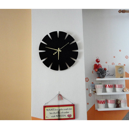 Wooden wall clock made of HDF SPECTRA