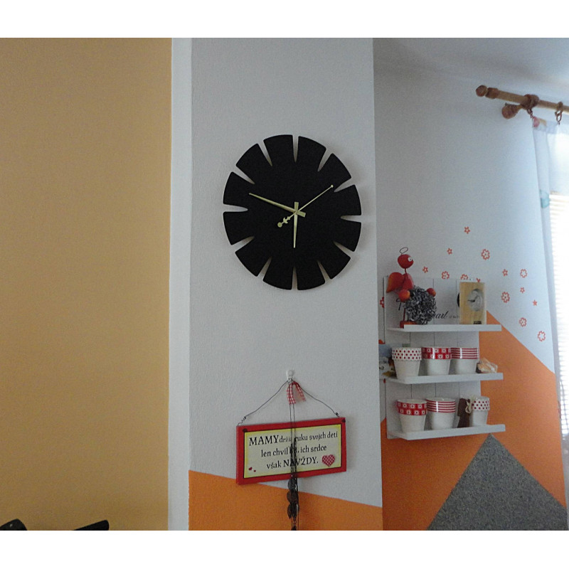 Wooden wall clock made of HDF SPECTRA