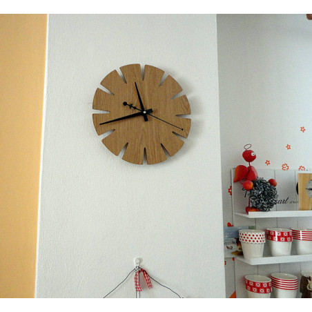 Wooden wall clock made of HDF SPECTRA