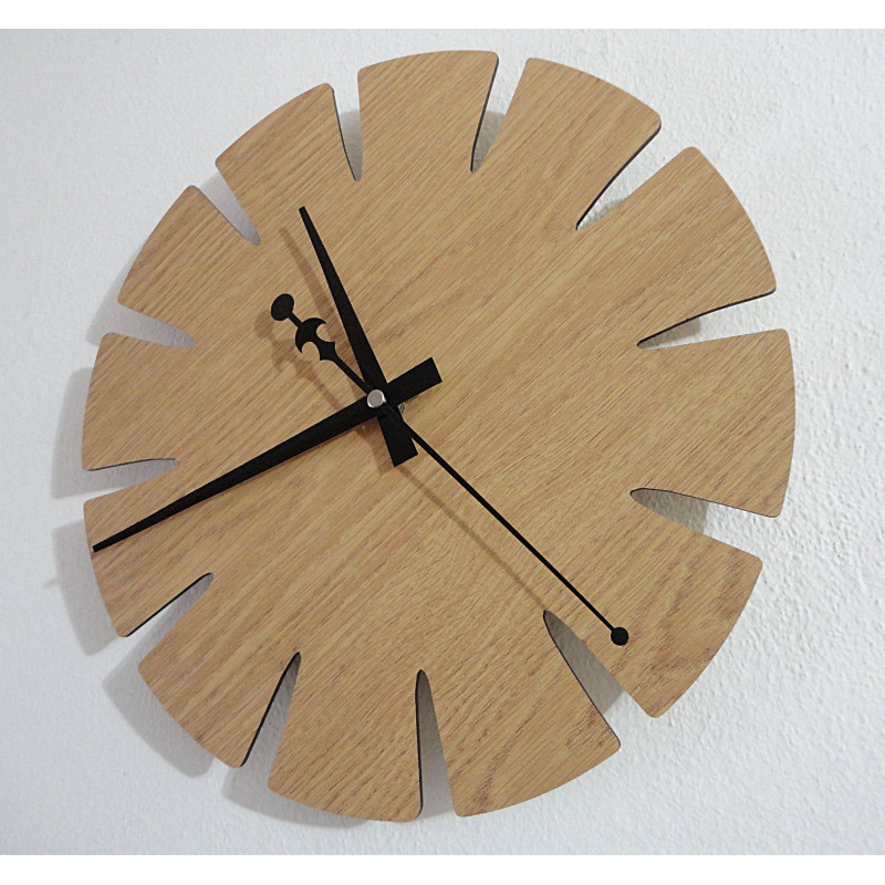 Wooden wall clock made of HDF SPECTRA