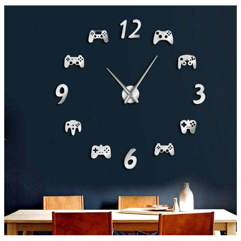 Wall Clock Video Game 3D DIY XXL