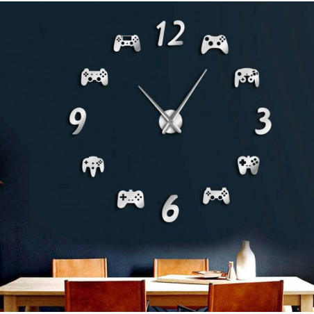 Wall Clock Video Game 3D DIY XXL Wall Clock Video Game 3D DIY XXL