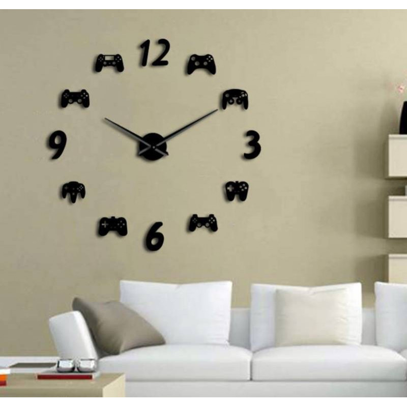 Wall Clock Video Game 3D DIY XXL