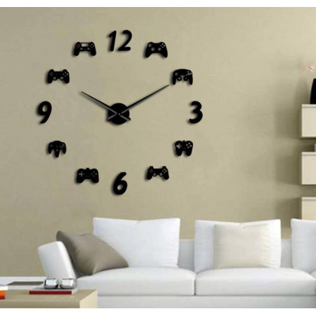 Wall Clock Video Game 3D DIY XXL Wall Clock Video Game 3D DIY XXL