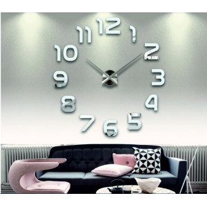 Wall Clock Guitar Modern Sticker Mirror Clock DIY GUITAR