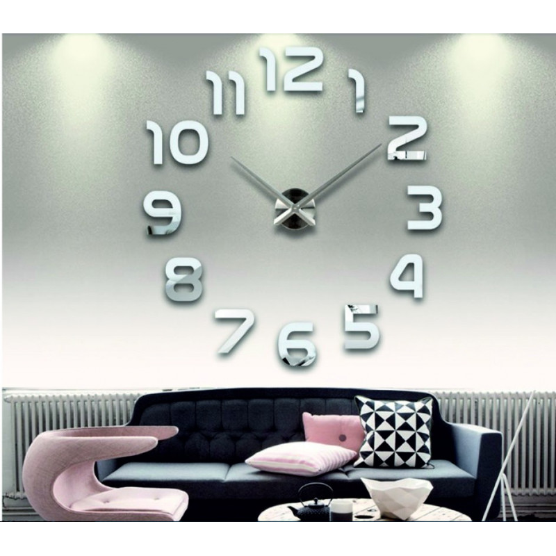 Wall Clock Guitar Modern Sticker Mirror Clock DIY GUITAR