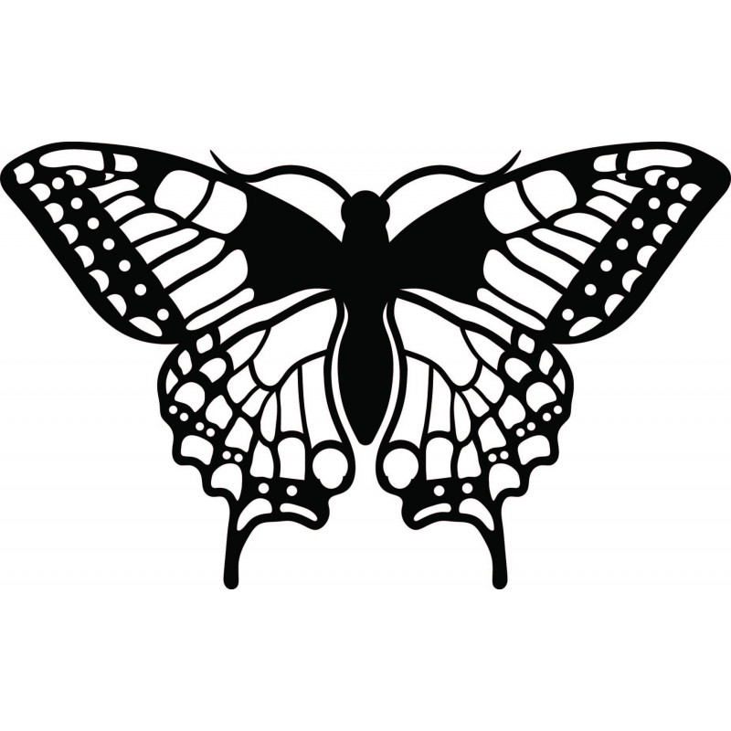 Night butterfly carved from wood plywood L 420X 257 mm LEOPARTID