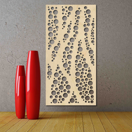 Wall painting made of wooden plywood Poplar ROUNDS