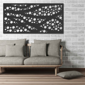 Wall painting made of wooden plywood Poplar ROUNDS 2