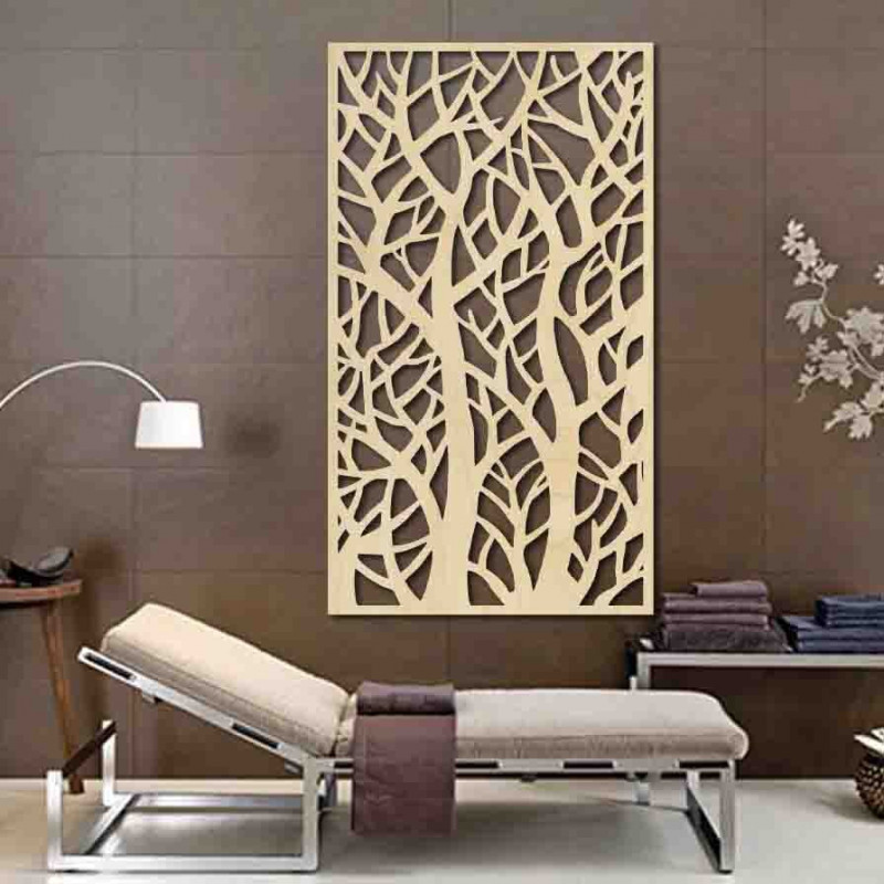 Wall picture tree made of plywood Poplar LYDIA