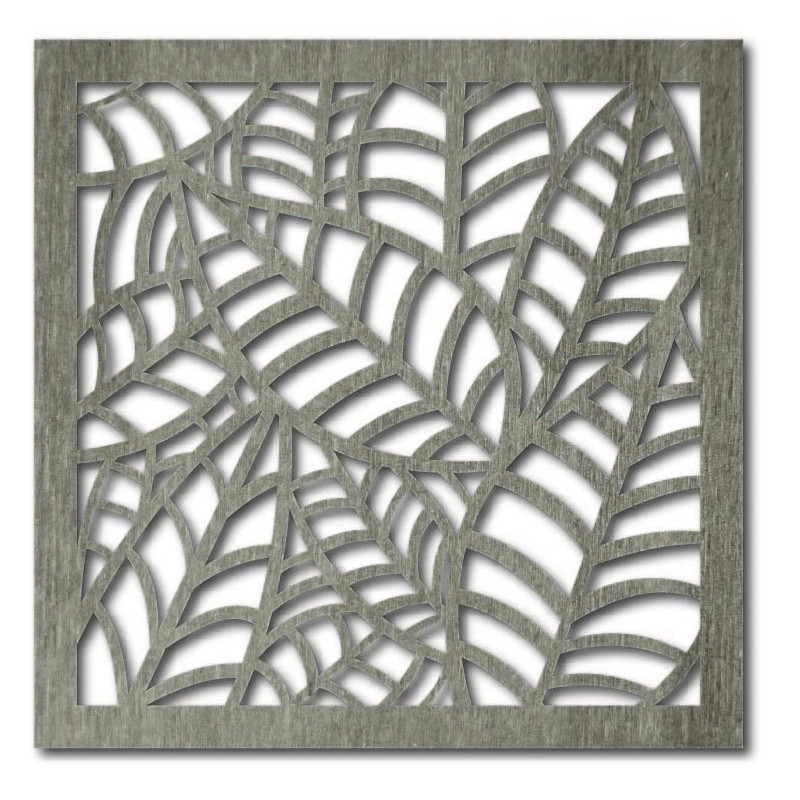 Wall painting carved from wooden plywood Poplar FERN