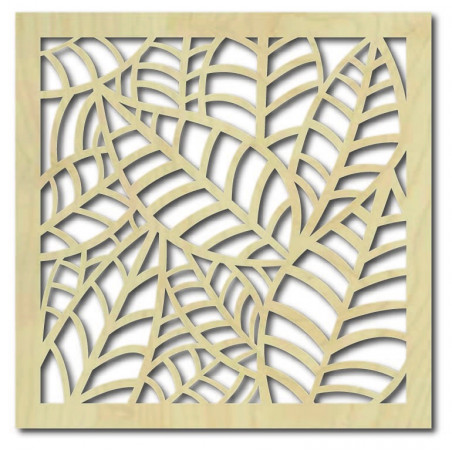 Wall painting carved from wooden plywood Poplar FERN Wall painting carved from wooden plywood Poplar FERN