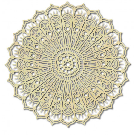 Mandala flower of peace wooden wall painting made of plywood SILVIA Mandala flower of peace wooden wall painting made of plywood SILVIA