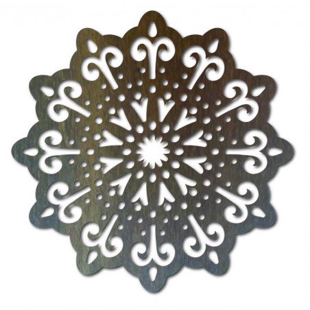 modern wall painting flower made of plywood wood