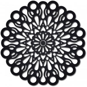 STYLESA wooden wall painting made of plywood ORFEA PR0224 black 2