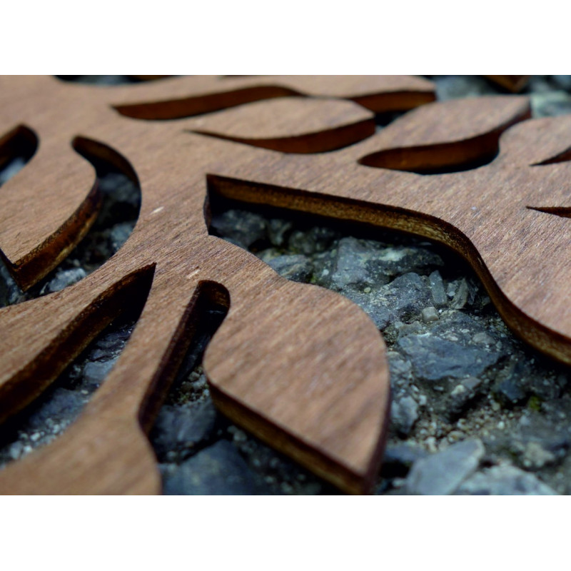 STYLESA wooden wall painting made of plywood ORFEA PR0224 black