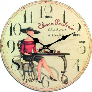 Stylesa Wooden Clock Temptation. Material: MDF, 30 cm C108017M