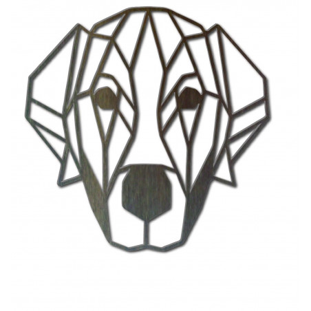 STYLESA modern wall painting dog made of plywood PR0229 HAFFF black STYLESA modern wall painting dog made of plywood PR0229 HAFFF black